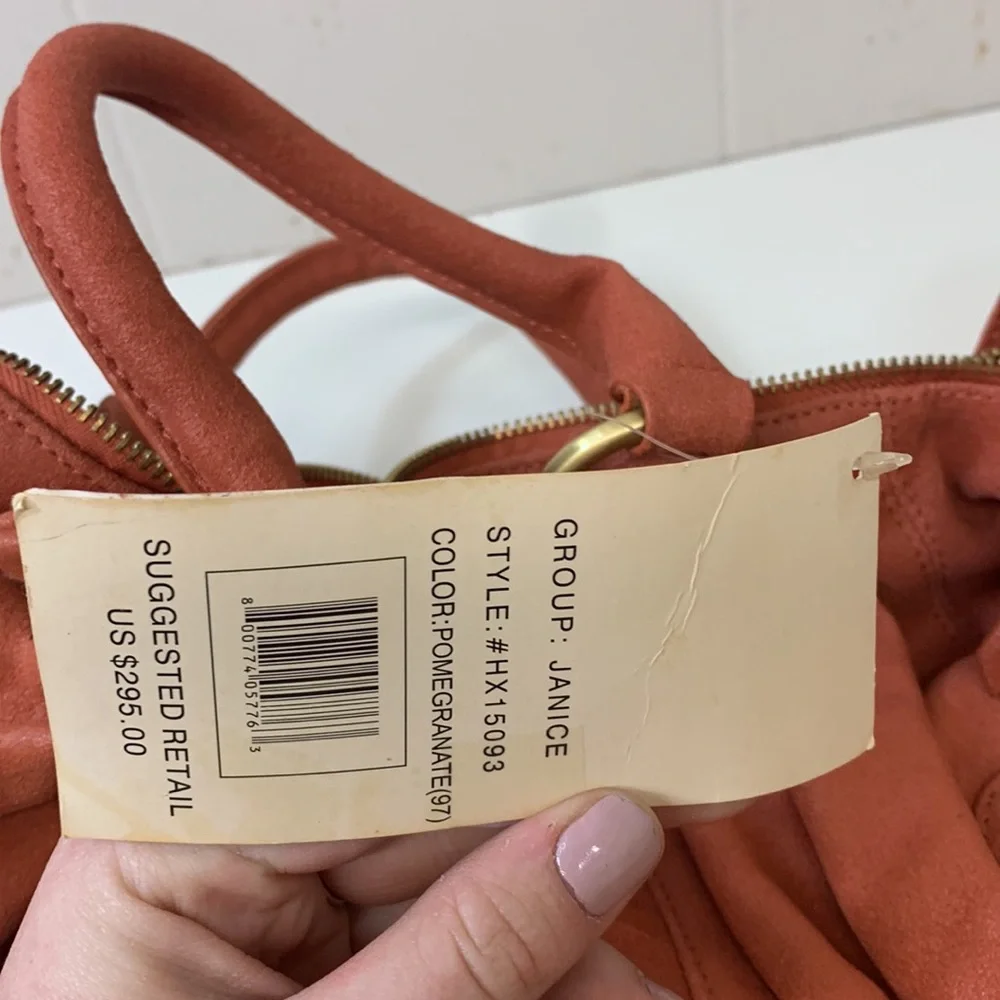 HYPE Gen Leather Large Bag.Zip Top.Shoulder Strap. New NWT